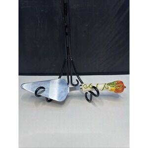 Temptations Tara Tesher Pumpkin Patch Cake Pie Server Serving‎ Utensil